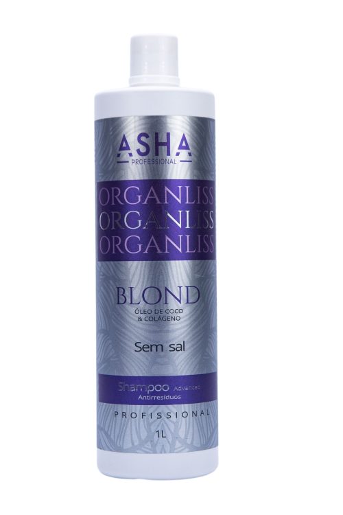 Asha Shampoo Anti Residuos Organliss Blond 1000ml
